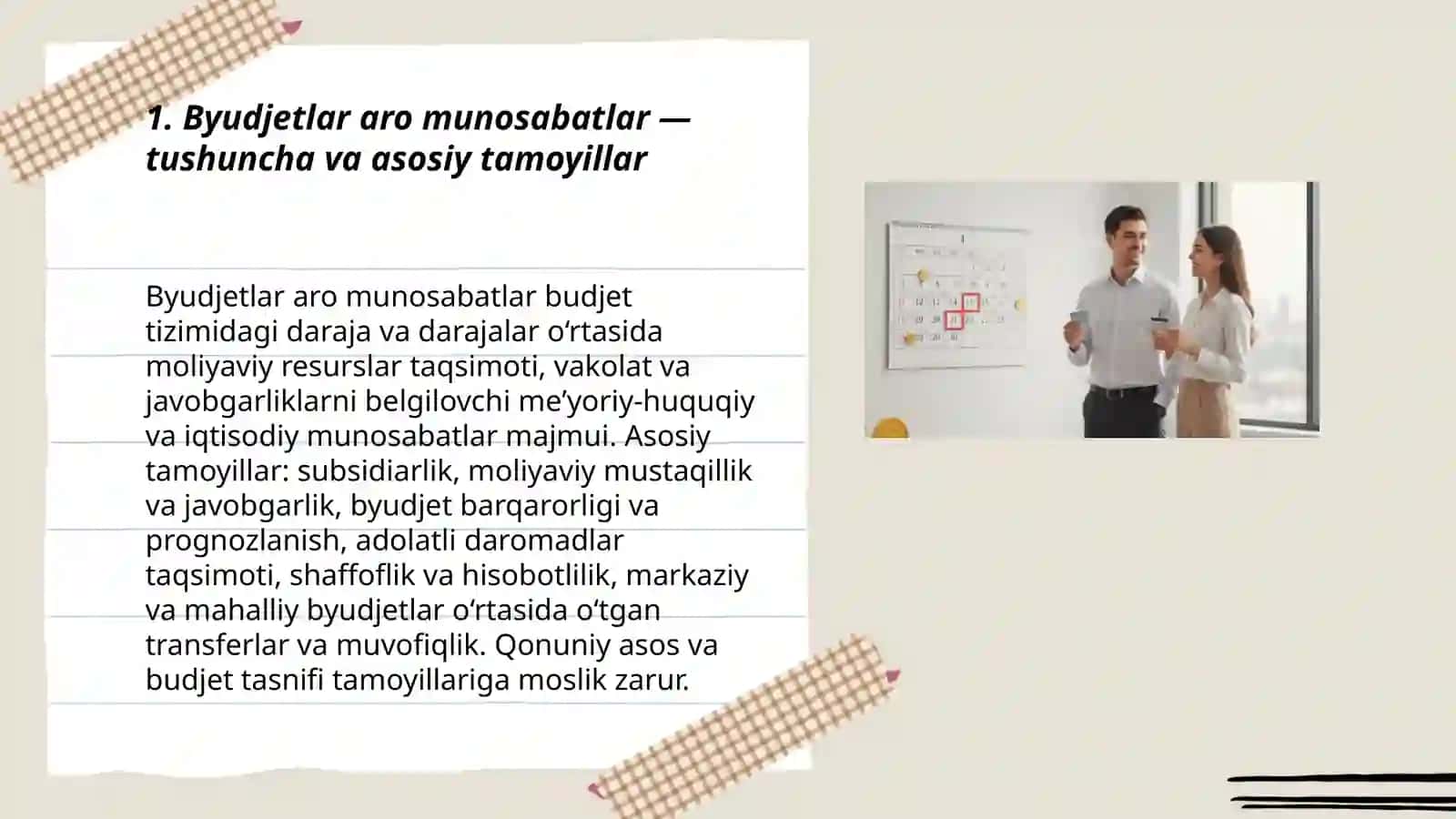 Byudjetlar aro munosabatlar va qarzlar hisobi 3