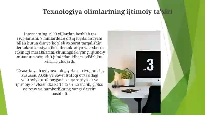 Texnologik olimlarning hayoti va faoliyatini oʻrganish 3