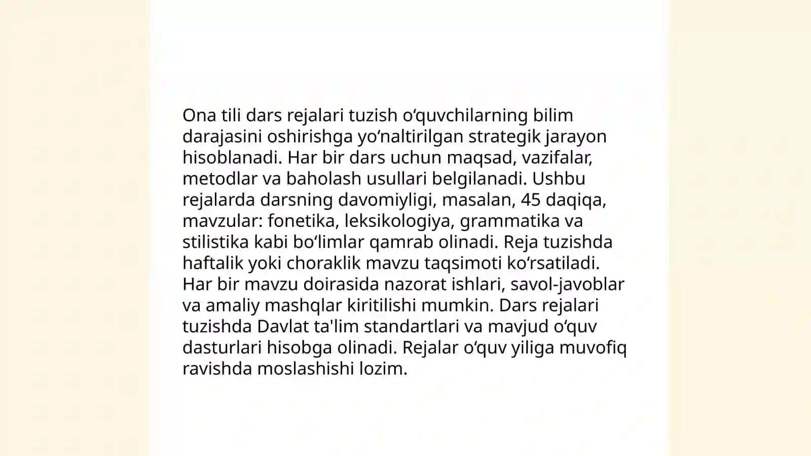 Ona tili òqituvchisi faoliyatida qòllaniladigan hujjatlar 3