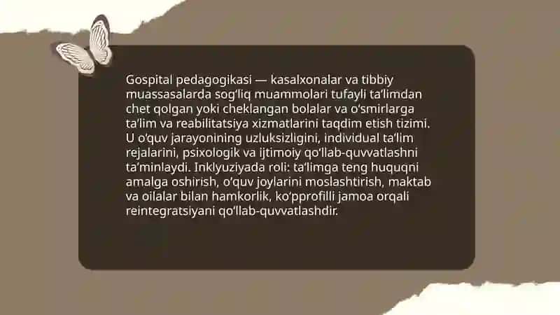 Gospital pedagogikasi 3