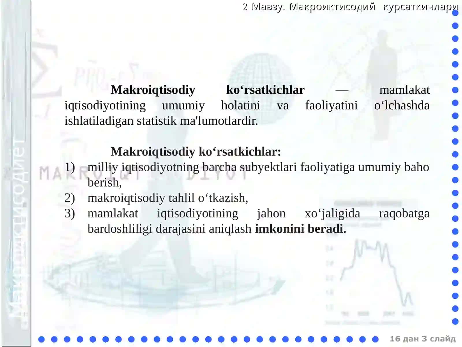 Asosiy makroiqtisodiy ko’rsatkichlar 3