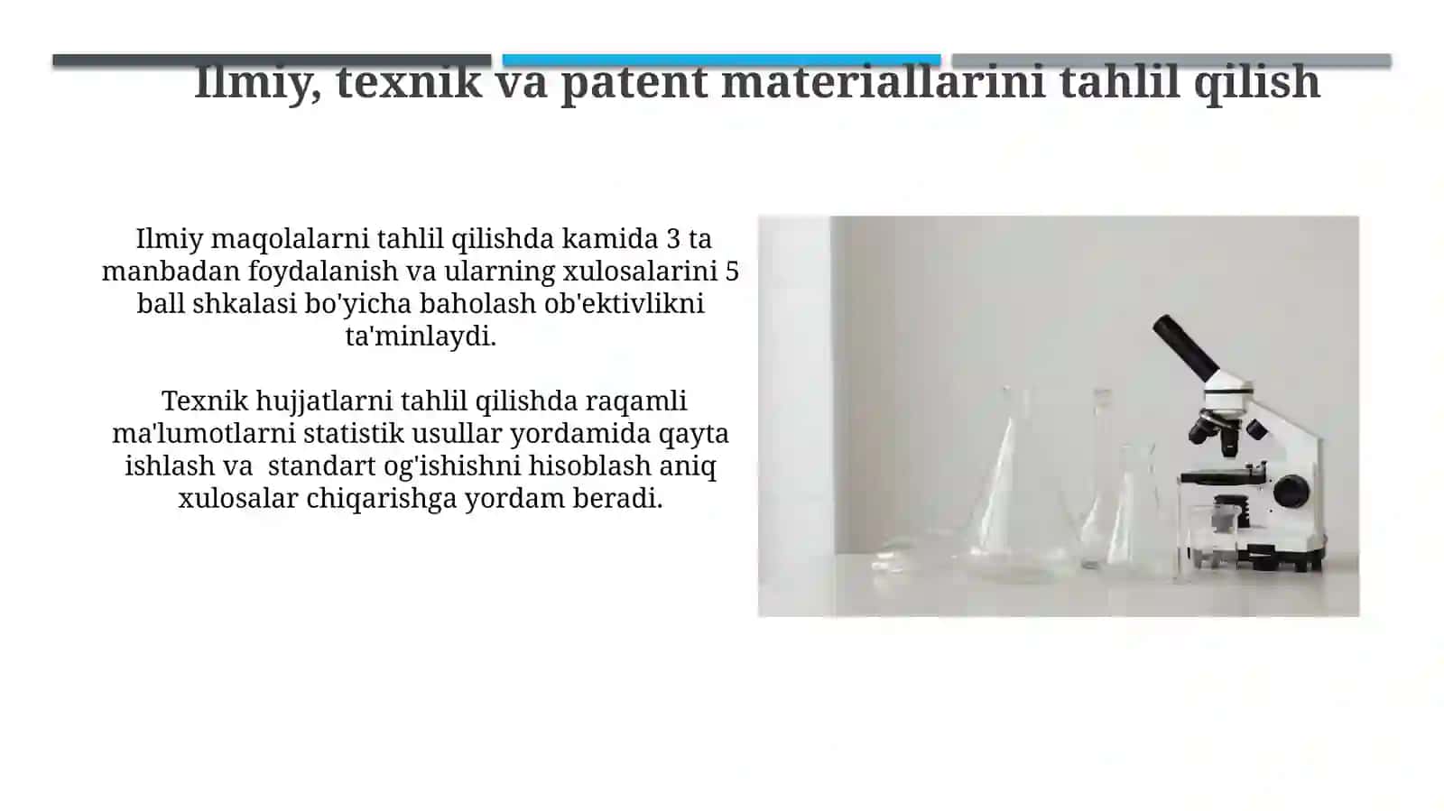 Ilmiy, Texnik va Patent Materiallaridan Foydalanish 3