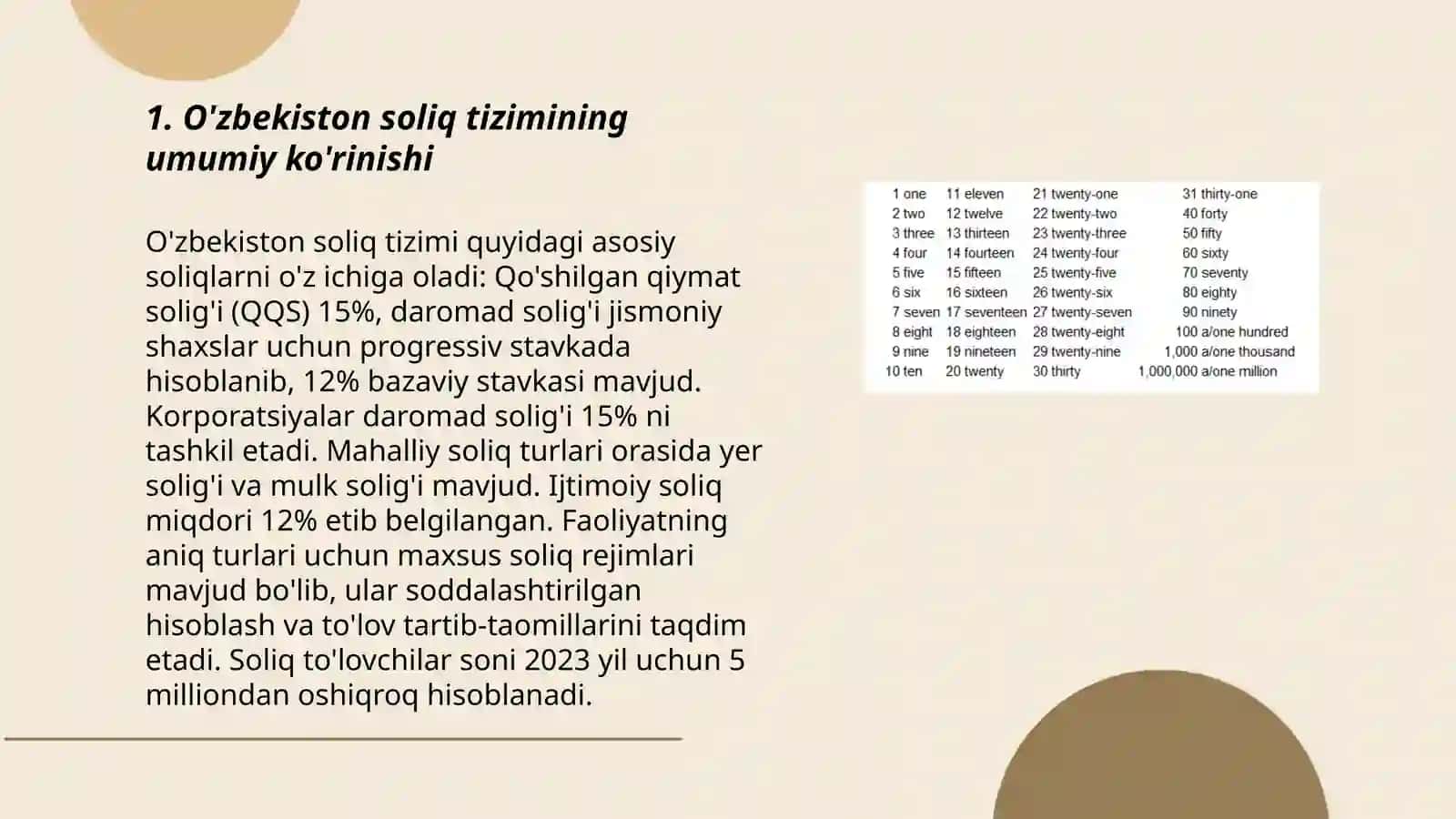 O'zbekiston Respublikasi soliq tizimining taraqqiy etgan davlatlar soliq tizimi bilan solishtirma tahlili 3