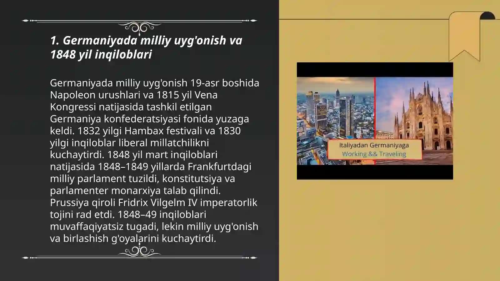 Germaniya va Italiyada mamlakat birlashuvi uchun kurash 3