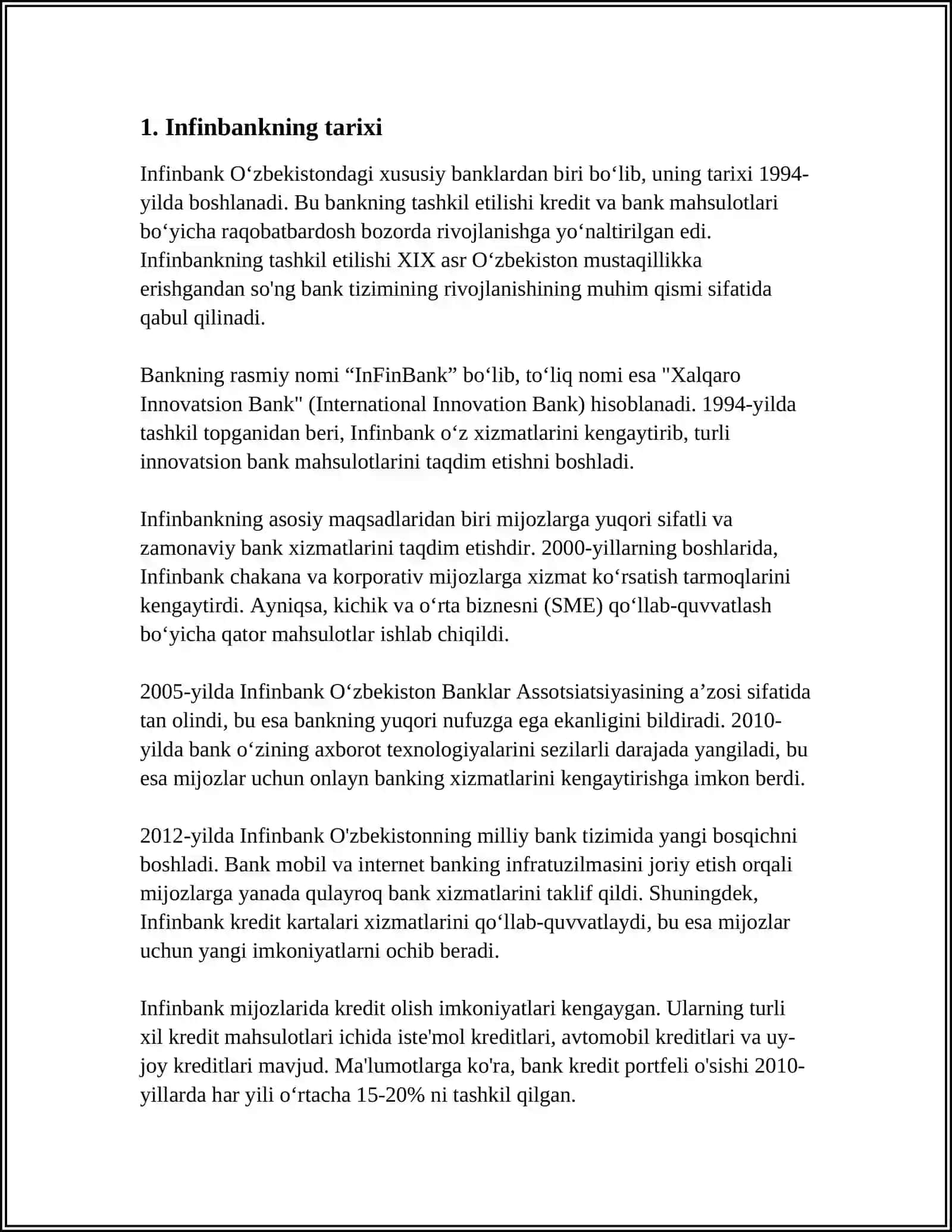 INFINBANK HAQIDA MA’LUMOT 3