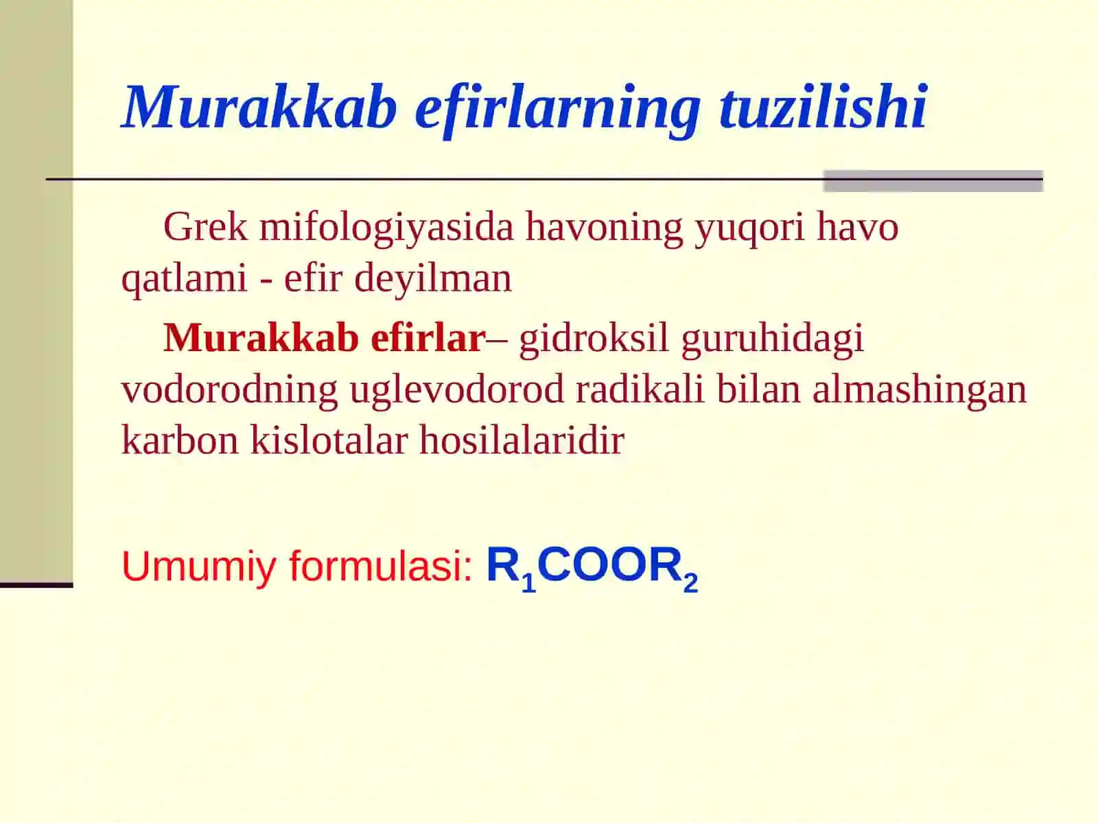 Murakkab efirlar 3