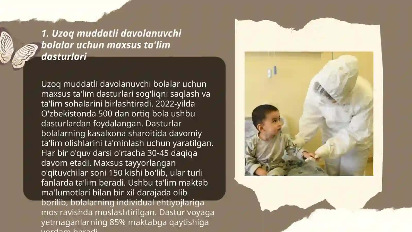 Uzoq muddatli davolanayotgan bolalar uchun ta'lim muhitini yaratish va qoʻllab quvvatlash 3