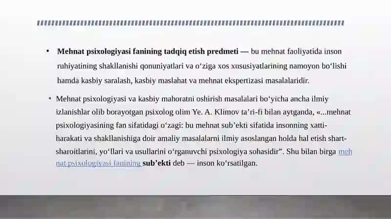 Mehnat va muhandislik psixologiyasi 3
