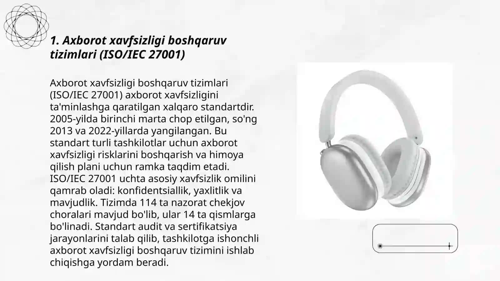 Axborot xavfsizligi boshqaruv tizimlari (ISO/IEC 27001) 3