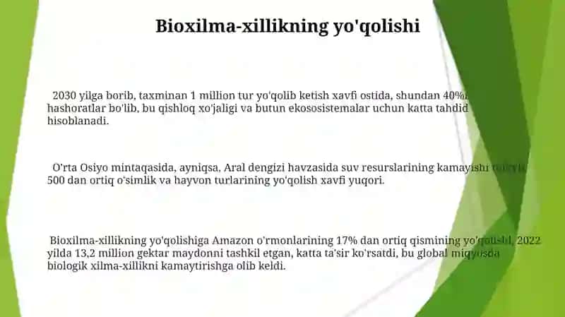 Atrof muhit hozirgi zamon global-ekologik muammolar 3