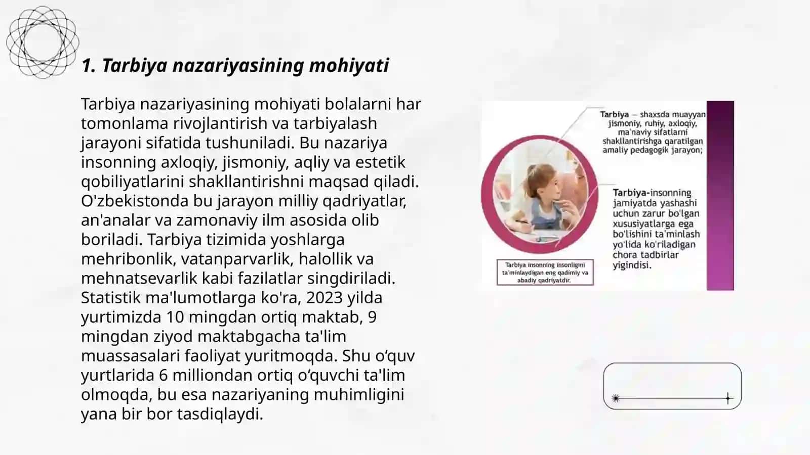 Tarbiya nazariyasi va tarbiya turlari 3