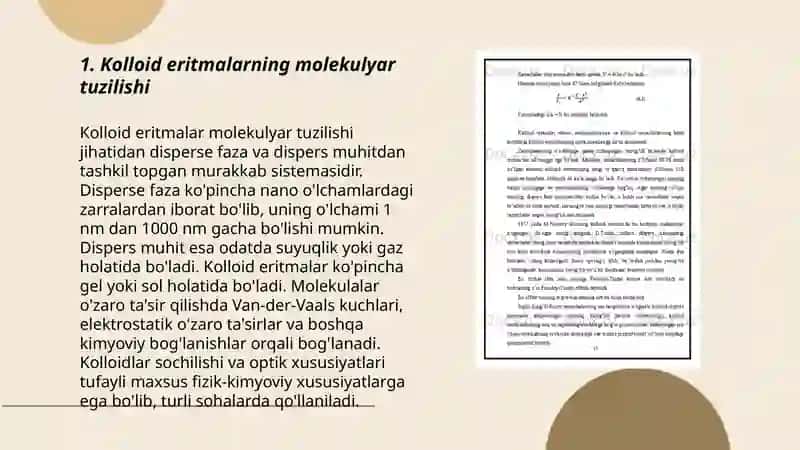 Kolloid eritmalarning molekulyar-kinetik xossalari 3