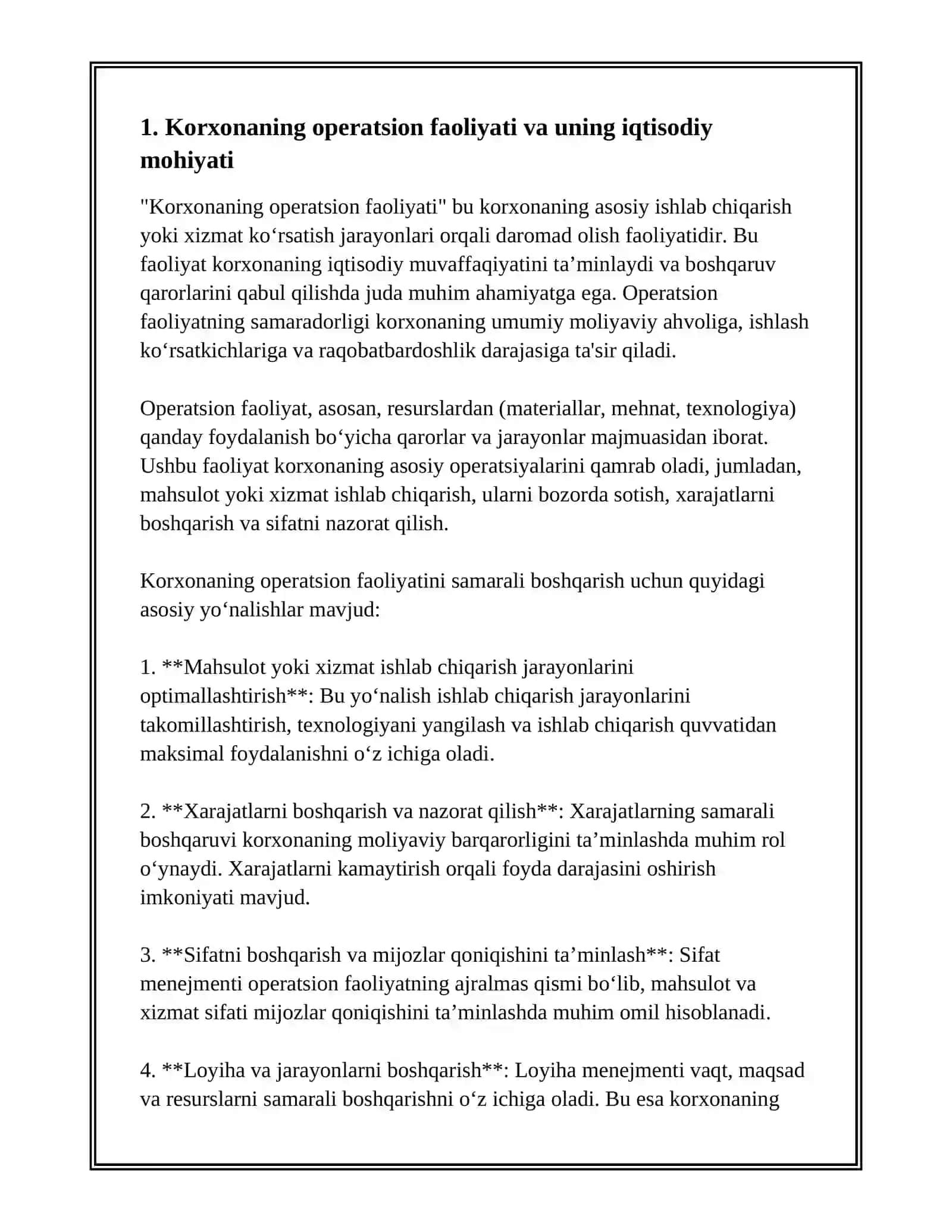 KORXONANING OPERATSION FAOLIYATI TAHLILI 3