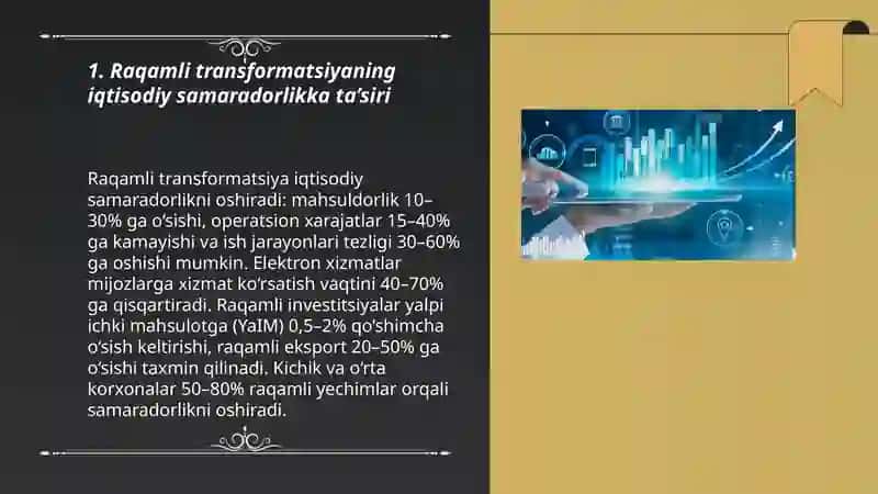 O‘ZBEKISTON IQTISODIYOTINING RAQAMLI TRANSFORMATSIYASI 3