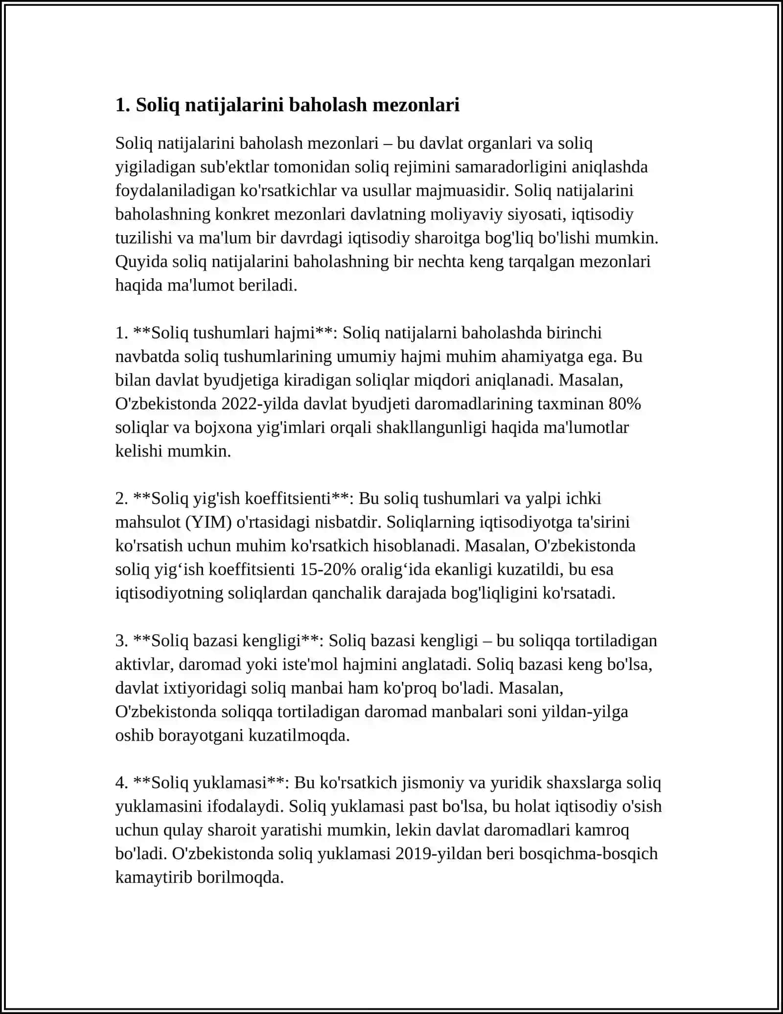 TAXLIL NATIJALARINI ISHONCHLILIK BAHOSI 3