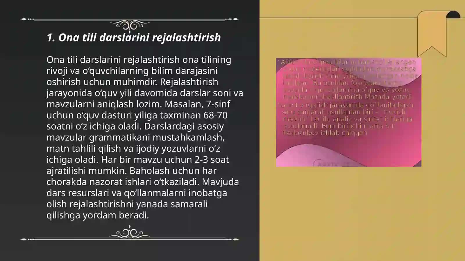 Ona tilini o’qitish metodikasi 3