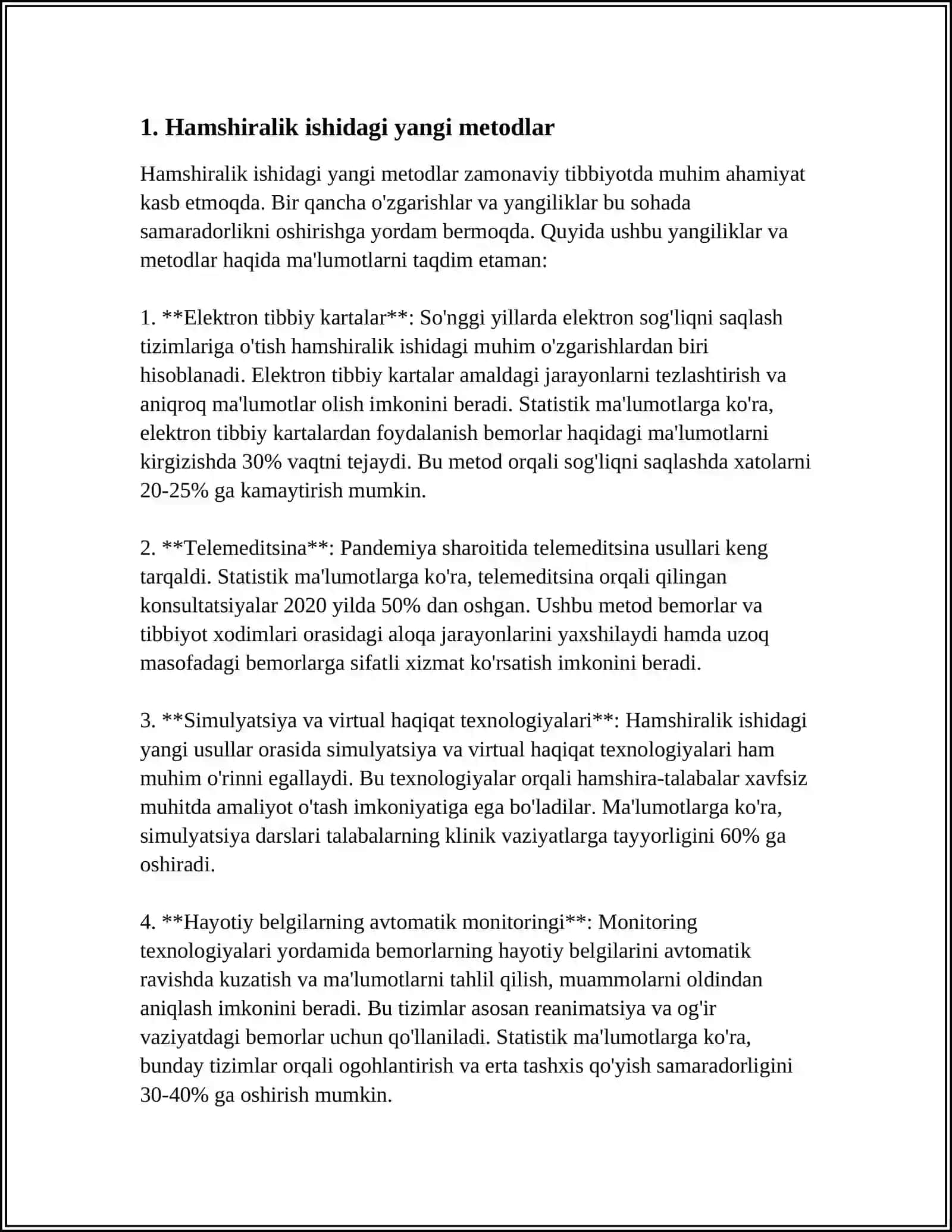 Hamshiralik ishidagi yangi metodlar 3