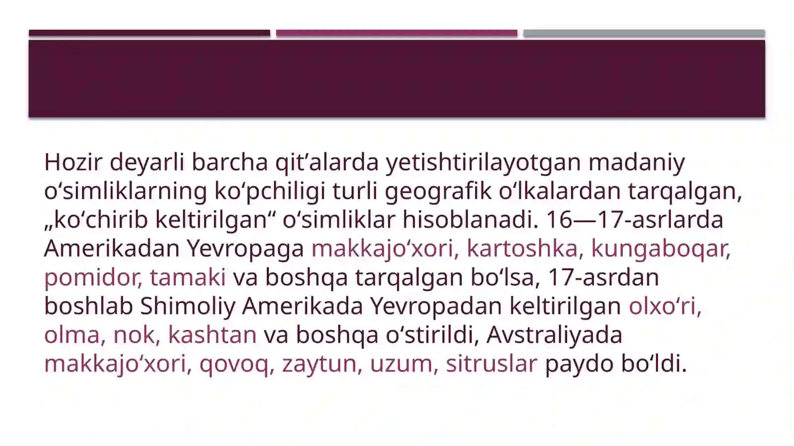 Introduksiya obektlarini tanlash va dastlabki materiallar yigʻish 3
