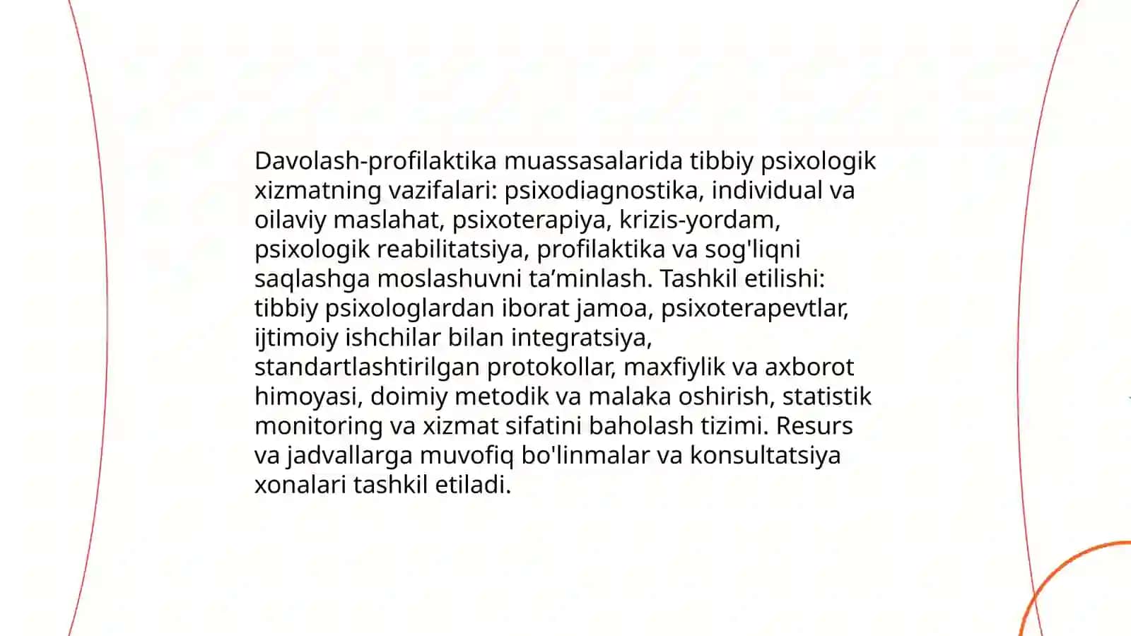 Davolash profilaktika muassasalarida tibbiy psixologik xizmat 3