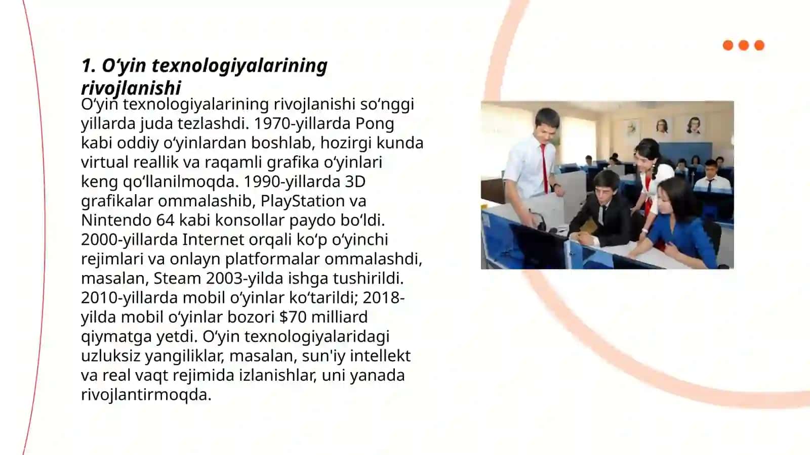 Oʻyin texnologiyalari va ularning oʻziga xosliklari 3