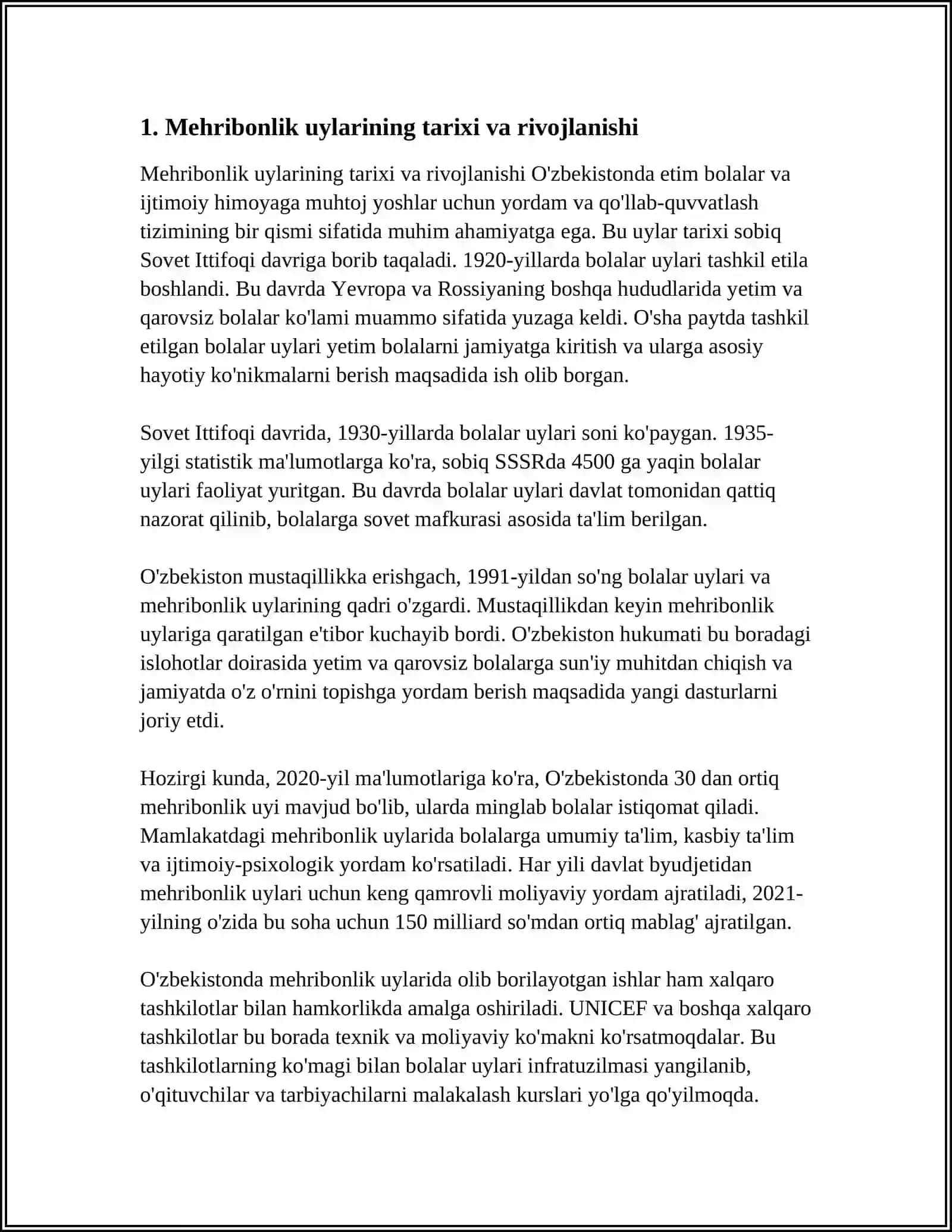 KANADA MEHRIBONLIK UYLARI HAQIDA 3