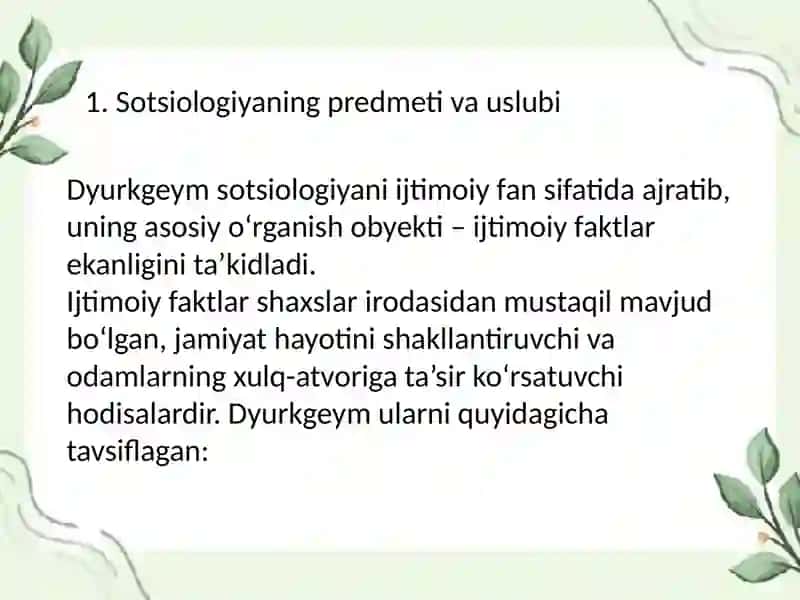 Emil Dyurkgeymning sotsiologik qarashlari 3