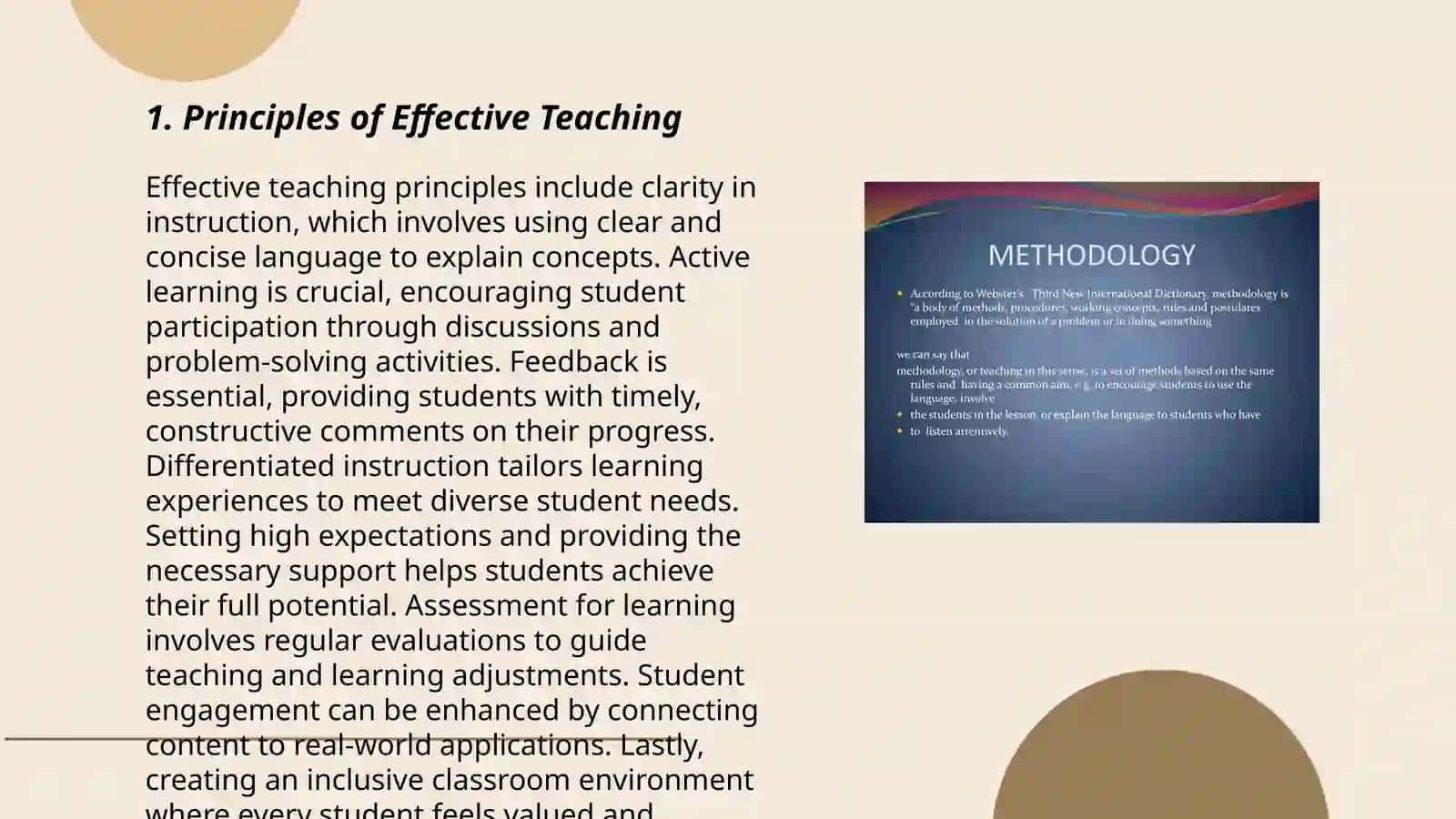 Basic information on methodology of teaching speciality subjects 3
