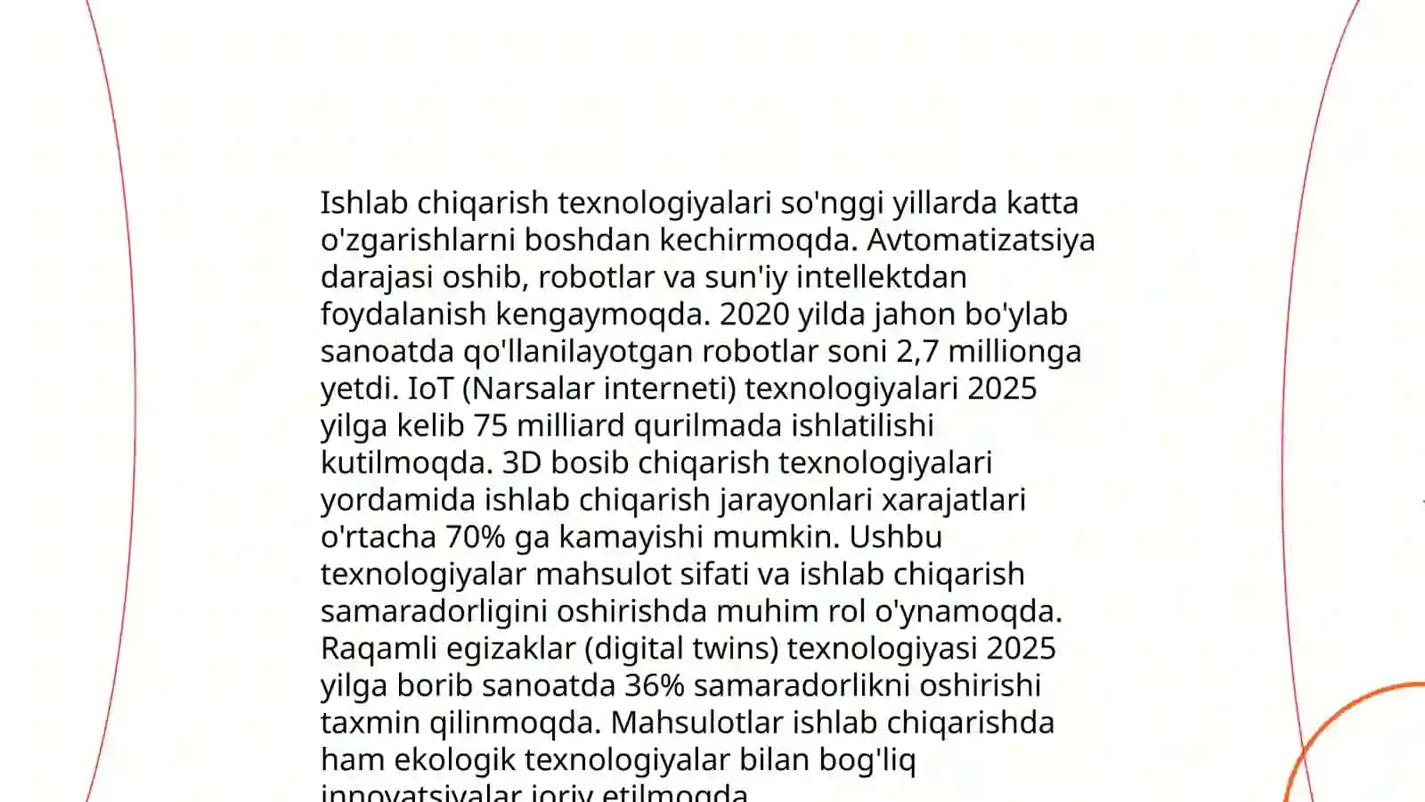 Ishlab chiqarish imkoniyatlari va samaradorligi 3