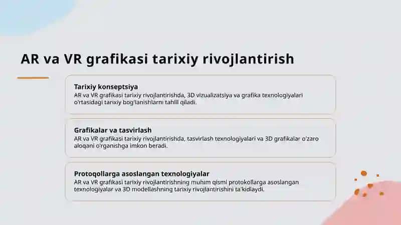 AR va VR grafikasi 3