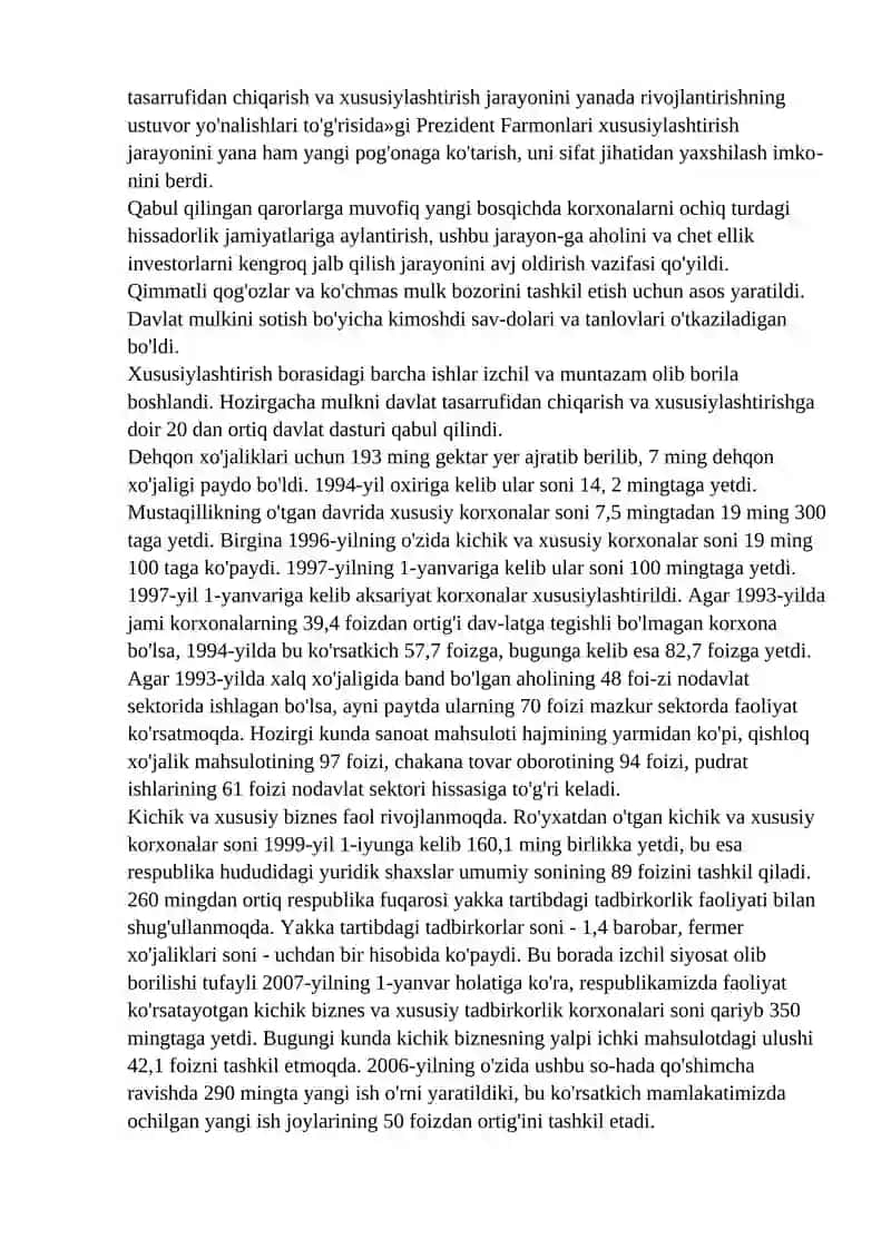 Xususiylashtirish va Davlat mulkini boshqarish 3