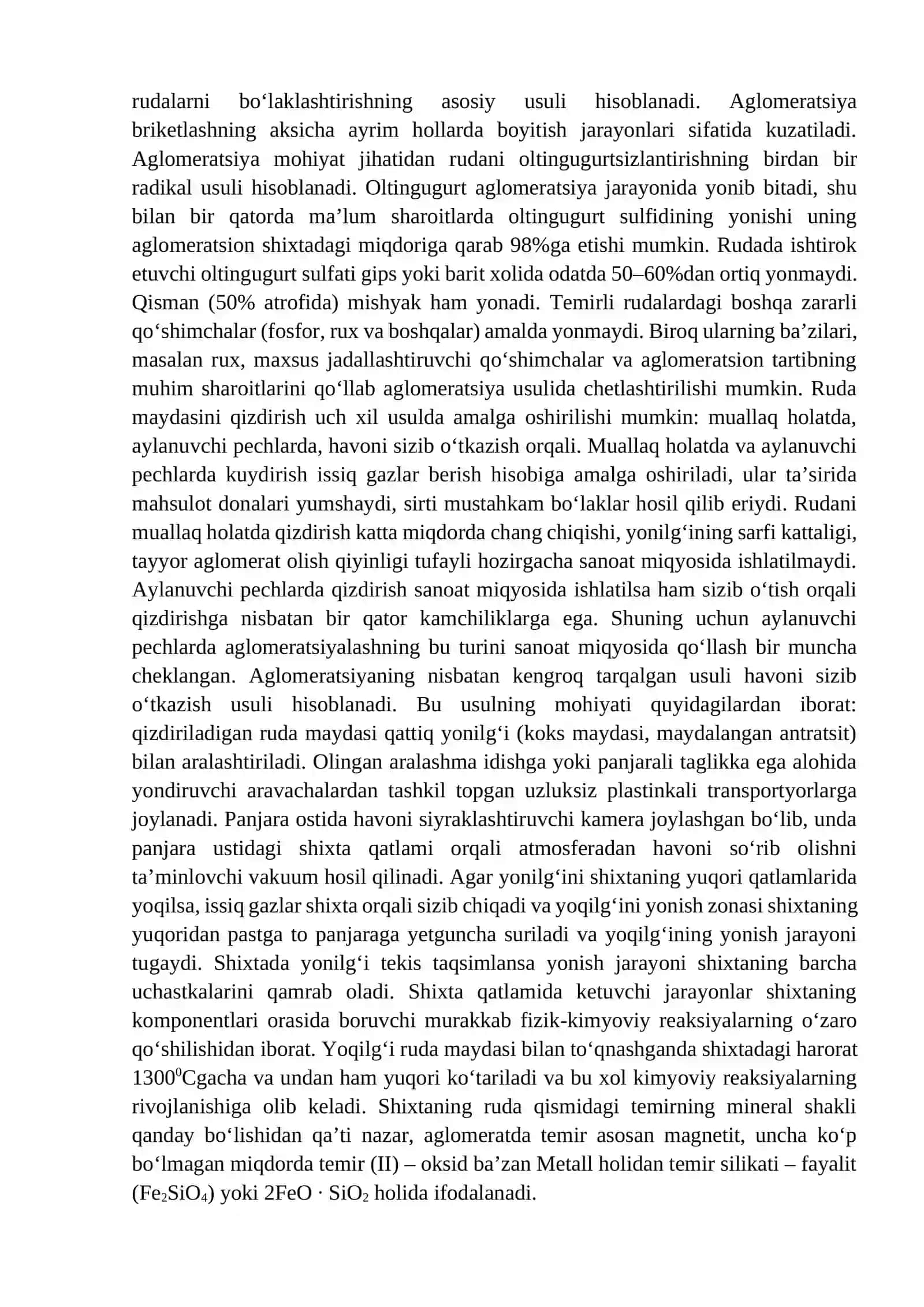 Aglomeratsion pechlar 3