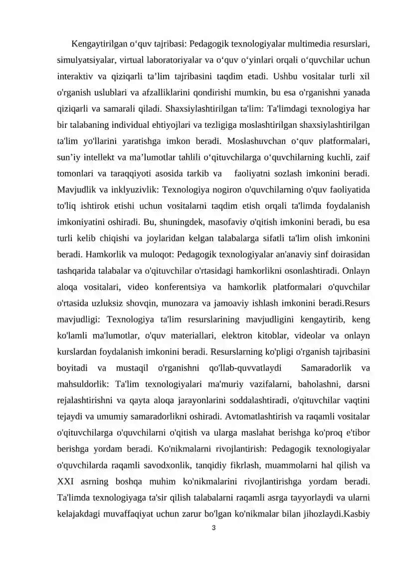 SO’Z TARKIBINI PEDAGOGIK TEXNOLOGIYALARINI O’RGANISHDA QO’LLASH 3