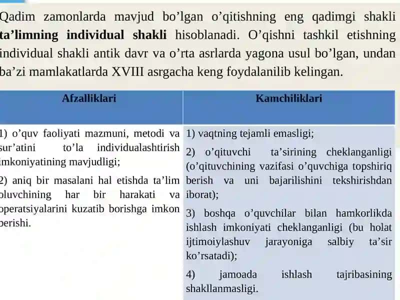 TA’LIMNING TASHKILIY SHAKLLARI 3