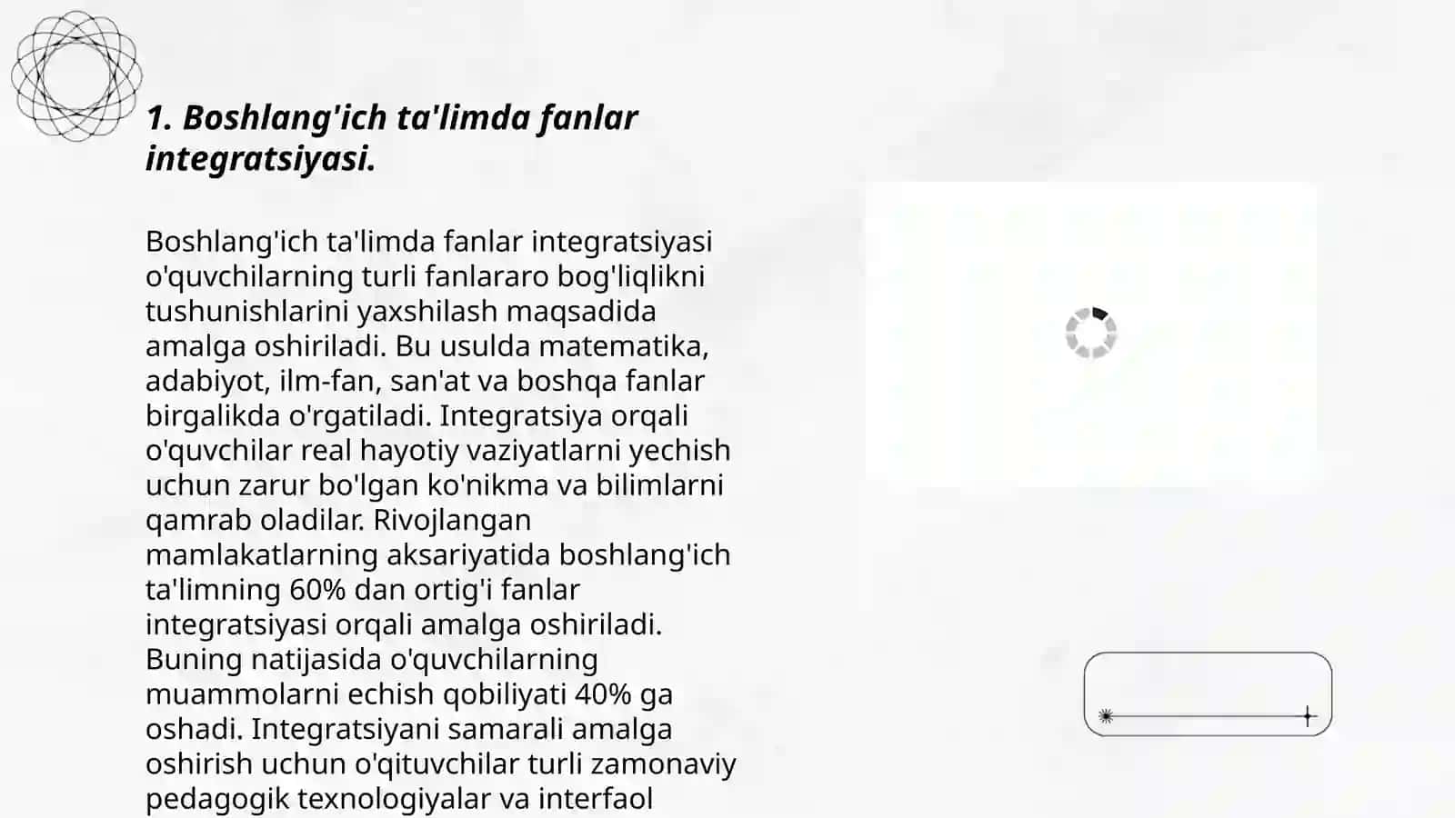 Boshlang'ich ta'limda fanlar integratsiyasi 3
