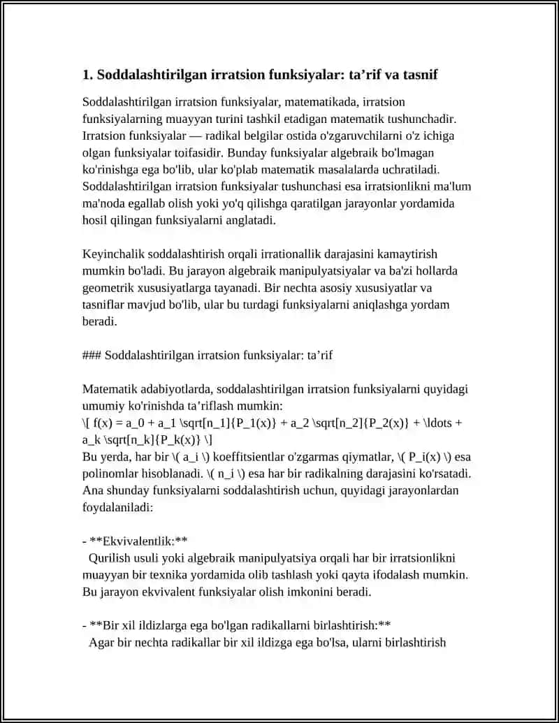 SODDA IRATSIYON FUNKSIYALARNI ENTIGRALASH 3
