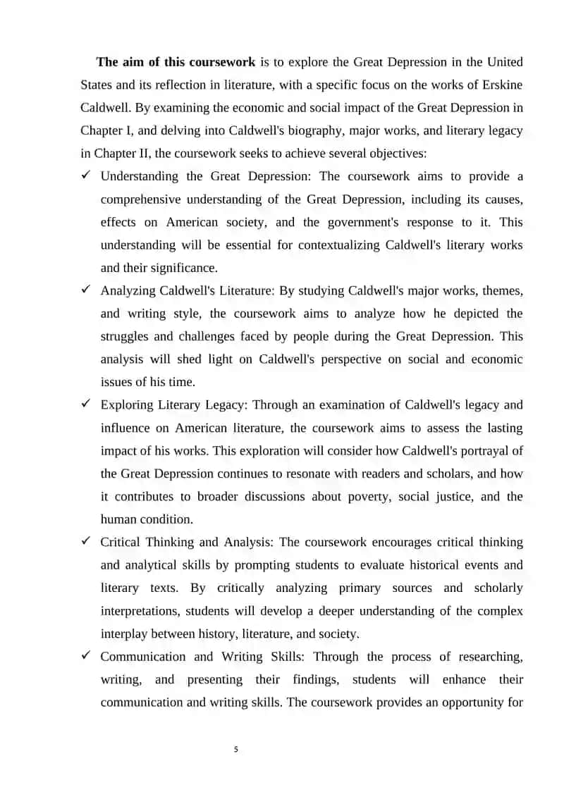 The Great Depression in the USA and its reflection in literature (Erskine Caldwell and his legacy) 3