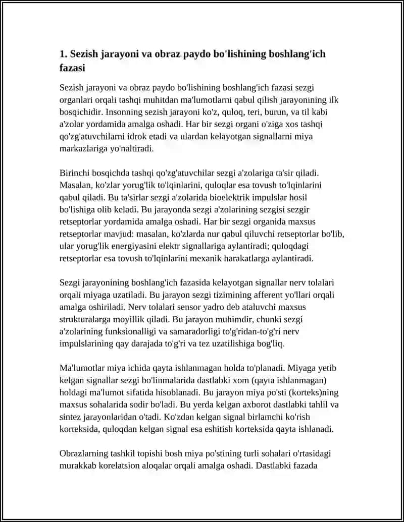 SEZISH OBRAZINING PAYDO BOʻLISH FAZALARI. OBRAZLARNI BILISH 3