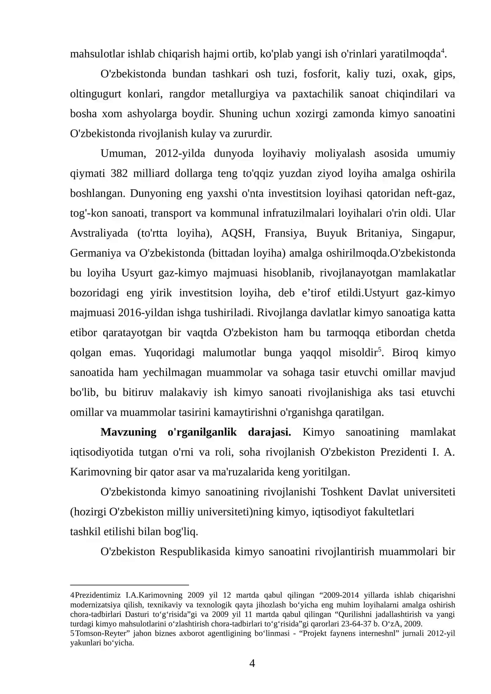 O'ZBEKISTONDA KIMYO SANOATI RIVOJLANISHI TENDENSIYALARI VA ISTIQBOLLARI 3