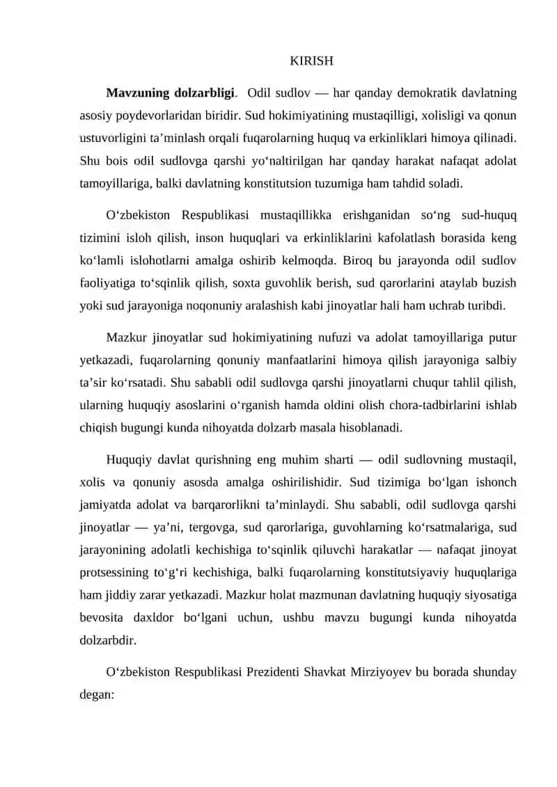 ODIL SUDLOVGA QARSHI JINOYATLAR: JINOIY-HUQUQIY TAHLILI 3