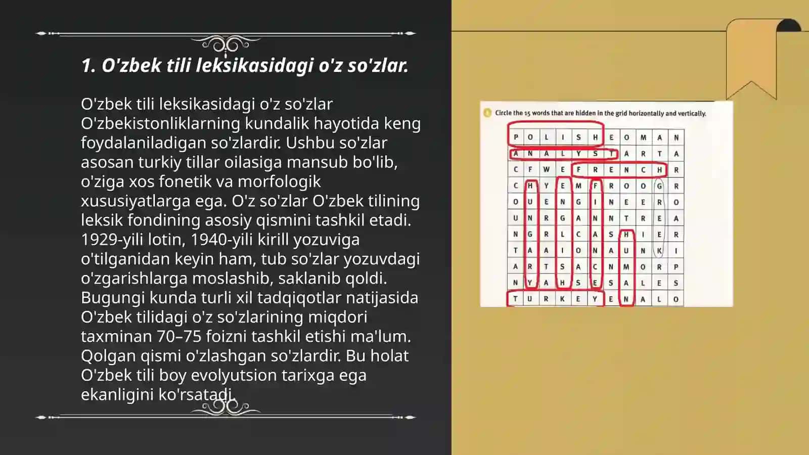 O'zbek tili leksikasining boyish manbalari 3