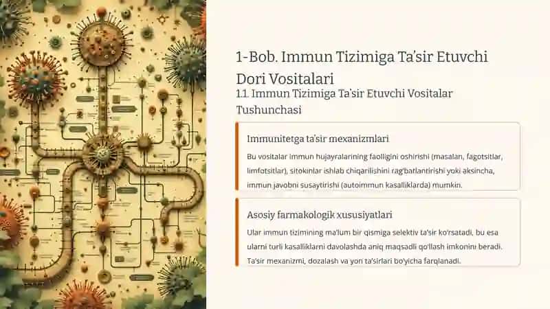 Immun Tizimiga Ta’sir Etuvchi Dori Vositalari va Vitaminlar 3