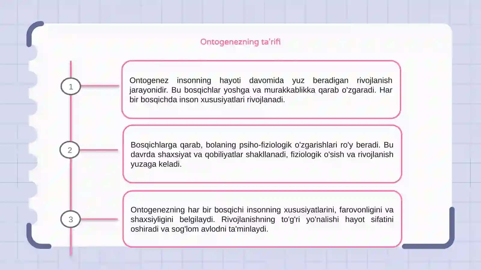 Ontogenez va uning bosqichlarida insonlarning xususiyatlari 3