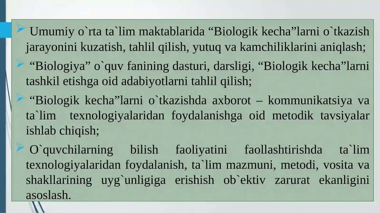 Biologiya–tirik organizmlar haqidagi fan 3