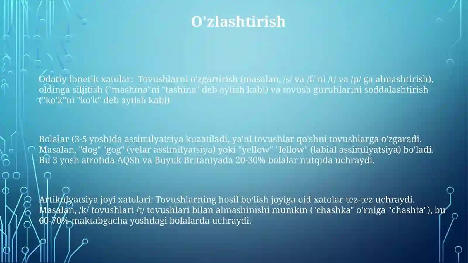 Maktabgacha tarbiya yoshdagi bolalar nutqida odatiy fonetik xatolar 3