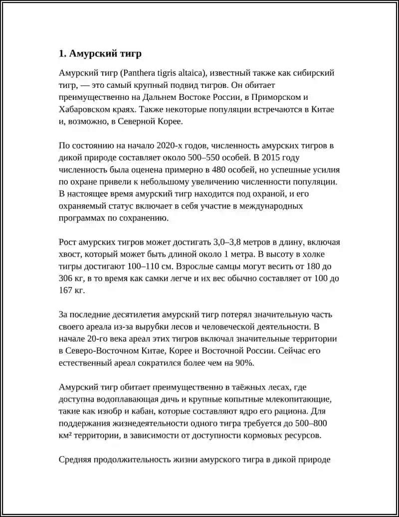 Амурский тигр 3
