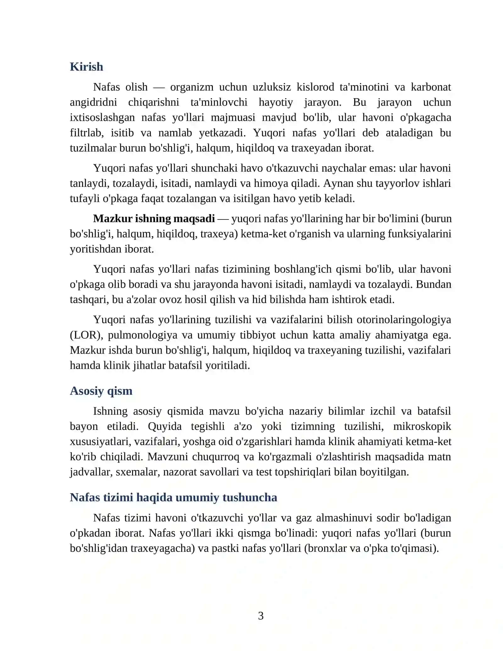 Odam anatomiyasi va fiziologiyasi 3