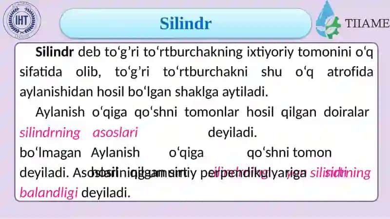 “Konus va shar mavzusini o‘qitish metodikasi” 3