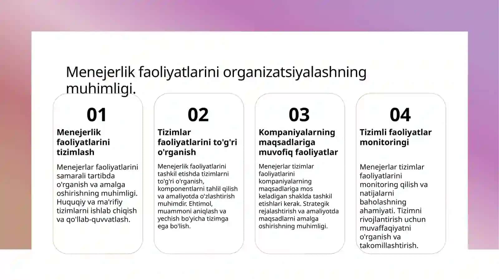 Inson resurslarini boshqaruv tizimida menejerlar faoliyatini tashkil etish 3