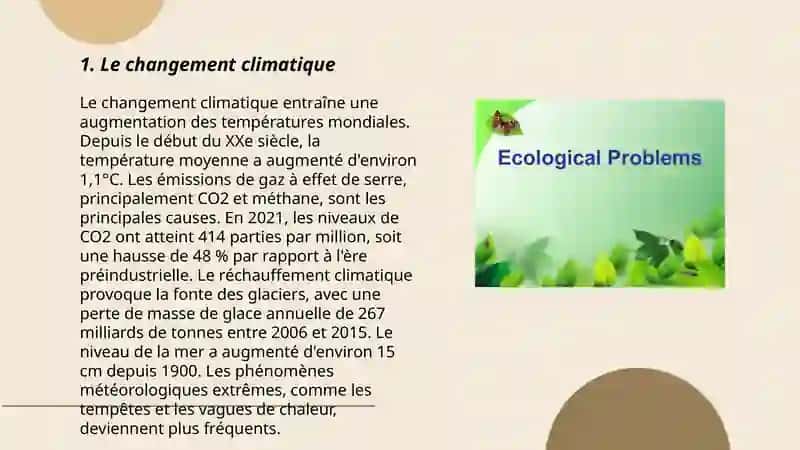 Les Problèmes Écologiques 3