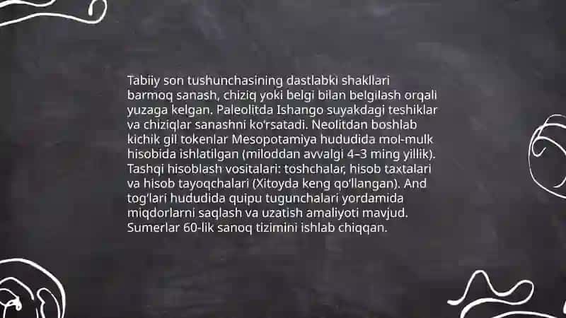 Natural son va nol tushunchasining vujudga kelishi tarixini o'rganish 3